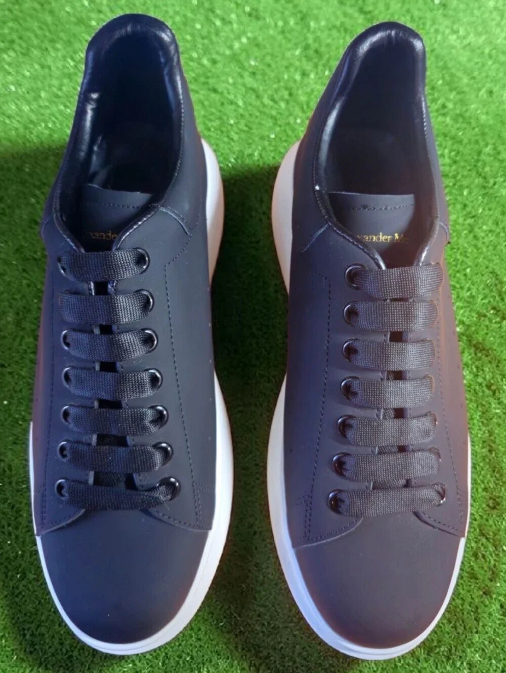 Alexander McQueen Oversized Black White Sole Size 11 No Box